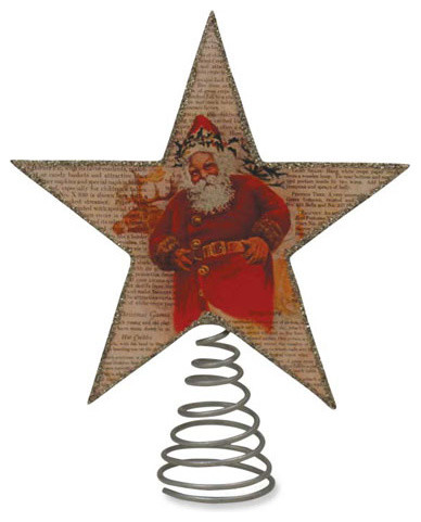 santa star tree topper traditional christmas ornaments santa star tree topper traditional christmas ornaments