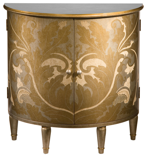 HandPainted HalfRound Traditional Accent Chests And