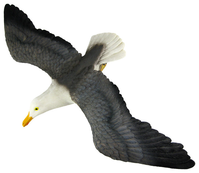 Realistic Seagull Wall Hanging Sea Gull Bird Beach Beach Style Wall