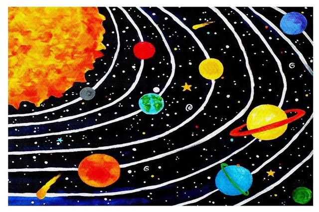 Area Rugs from DiaNoche by nJoy Art - Solar System IV - Contemporary ...