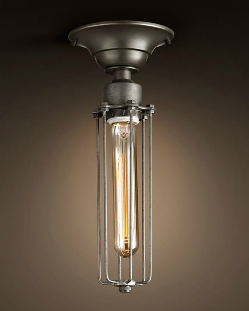 Black Iron Hollow Out Glass Tube Pendant Lighting Transitional