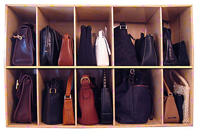 Park-A-Purse Closet Purse Organizer-Floral - Contemporary - Closet