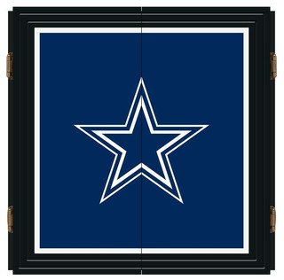 Dallas Cowboys NFL Extreme Fan Dart Cabinet Set - Modern - Darts And