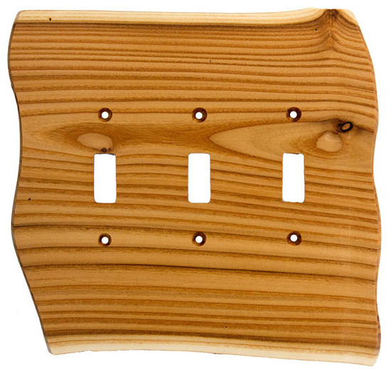 Rustic 3 Toggle Finished Russian Olive Switchplate (BSH682781