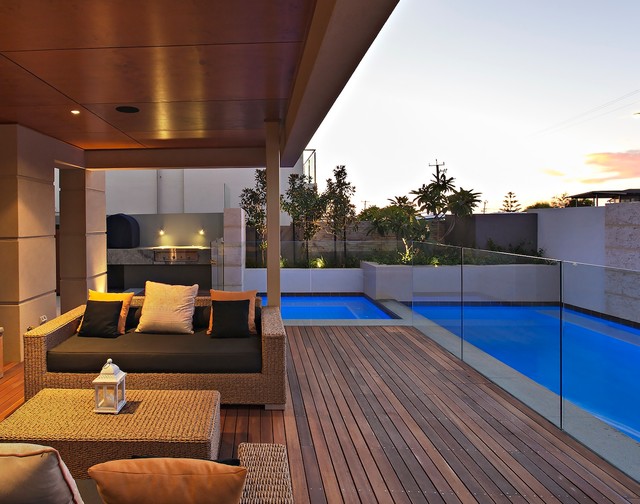 Contemporary Deck Perth Kathleen St Residence by Tim Davies Landscaping contemporary-deck