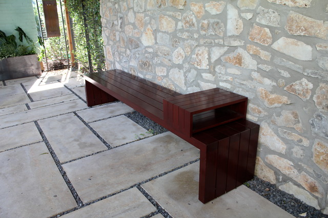 Eclectic Outdoor Austin Berg Outdoor Bench eclectic-outdoor-benches