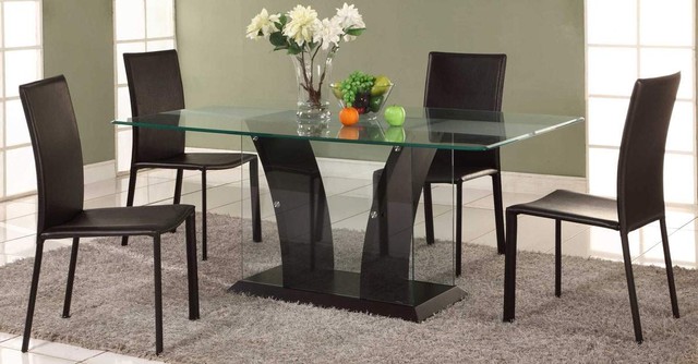 glass top dinette table and chairs