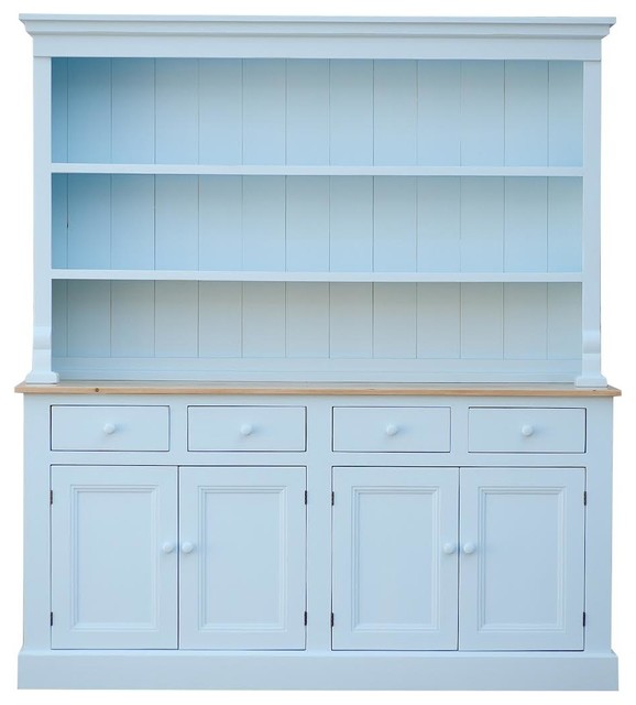 Welsh Hutch, White Farmhouse China And Hutches by Sweet