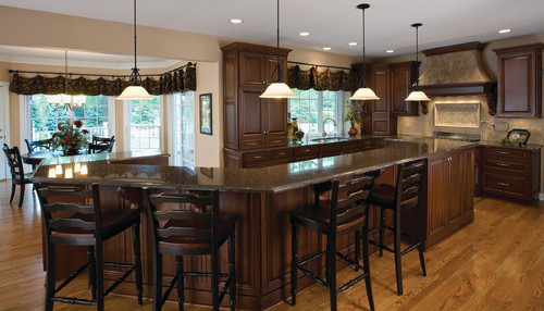 Dark Cabinets Stainless Steel Appliances Flat Panel Cabinets Black Cabinets Countertop Color Countertops