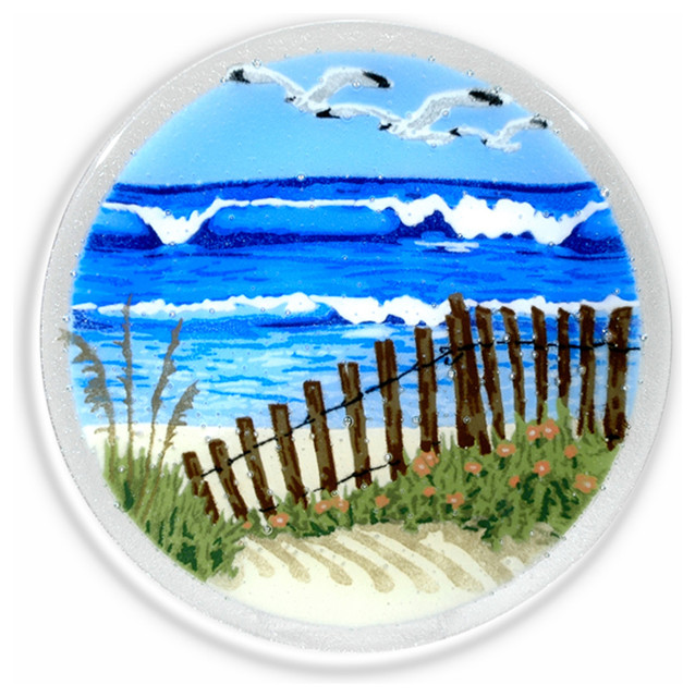 11" Seaside Plate Beach Style Decorative Plates by Peggy Karr