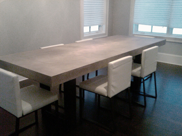 Zen Concrete Table Contemporary Dining Room New York By Trueform Concrete