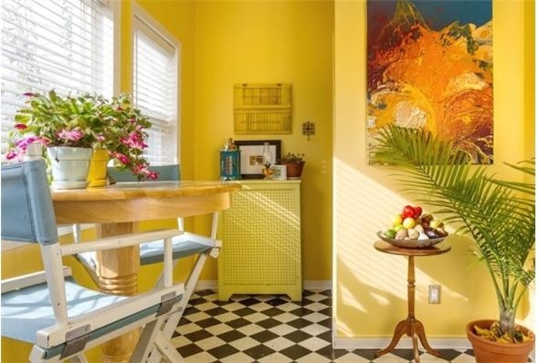 Eclectic Sunroom Montreal Artwork for kitchen sunroom eclectic-kitchen