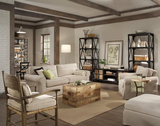Industrial Style Eclectic Living Room - Eclectic - Living ...