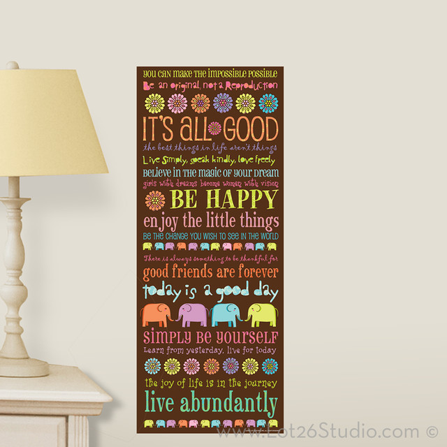 Indie Typography Wall Decal Banner Wall Decals san francisco by