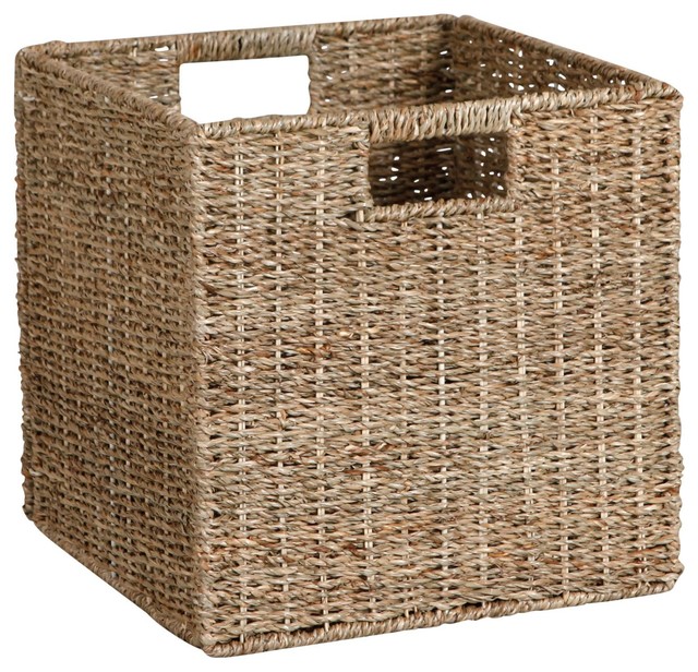 Form Light Brown Seagrass Storage Box contemporarystorageboxes