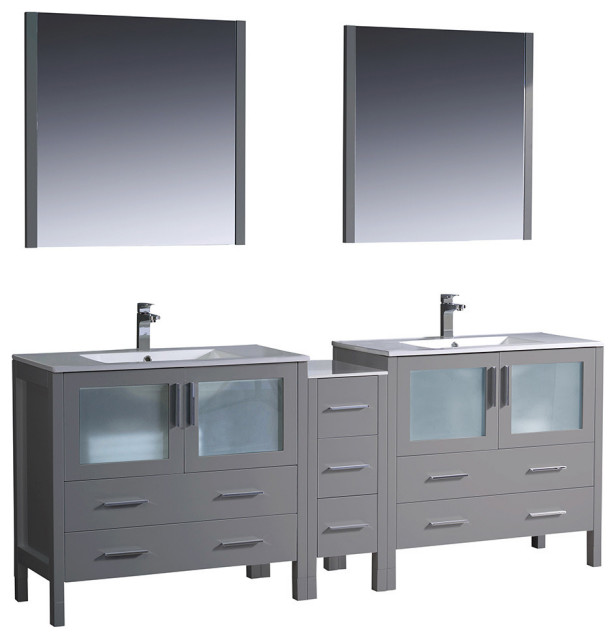 Fresca Torino Modern Double Sink Bathroom Vanity Transitional