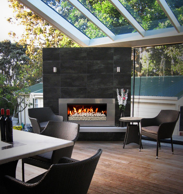 Modern Outdoor South East Outdoor Fire Places modern-outdoor-fireplaces