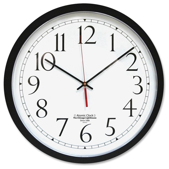 Chicago Lighthouse Contemporary Atomic Wall Clock Analog Quartz