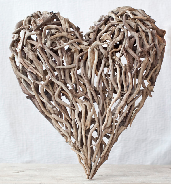 Driftwood Heart Artwork new york by Samantha Drew Interiors