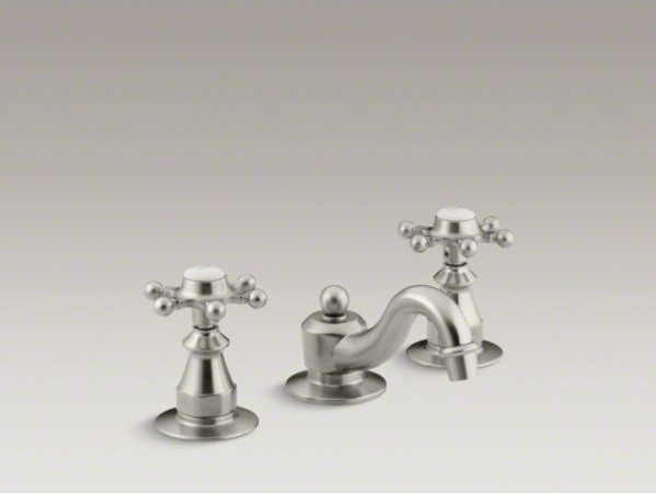 KOHLER Antique widespread bathroom sink faucet with six-prong handles ...