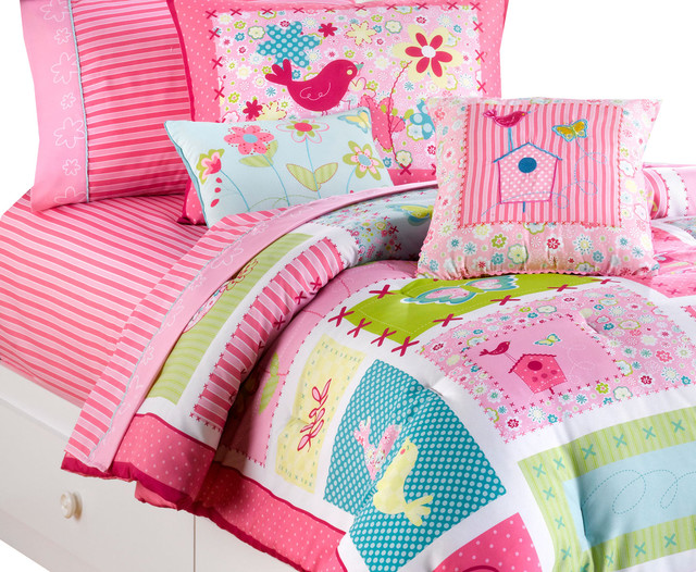 Petite Bouquet Full Bedding Birds Flowers Comforter Sheets