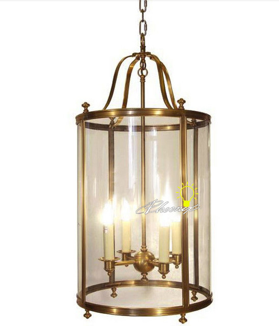 Harbor House Antique Copper and Glass Pendant Lighting Farmhouse