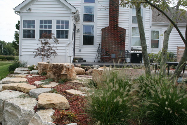 Eclectic Patio Columbus Powell Eclectic Pondside Patio eclectic-patio
