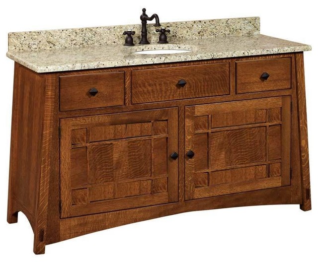 craftsman style bathroom sinks