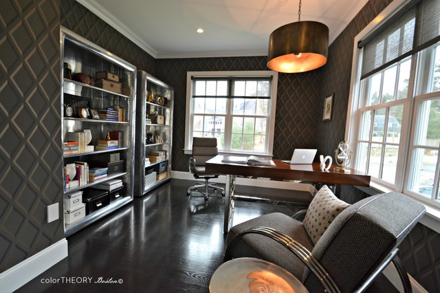 Winchester, Ma. - Contemporary - Home Office - boston - by colorTHEORY ...