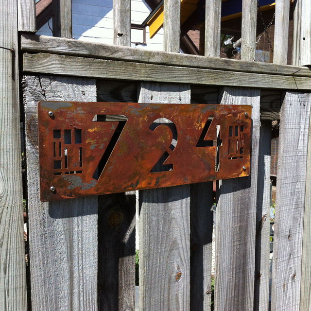 Address Plaques Traditional House Numbers indianapolis by Moda