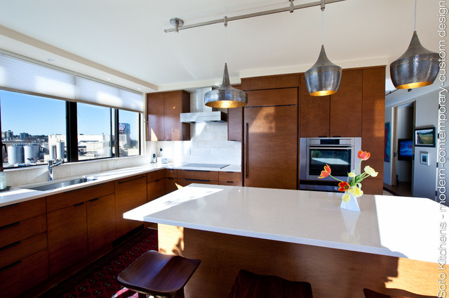 Open Concept L Shaped Kitchen - Contemporary - Kitchen - vancouver - by