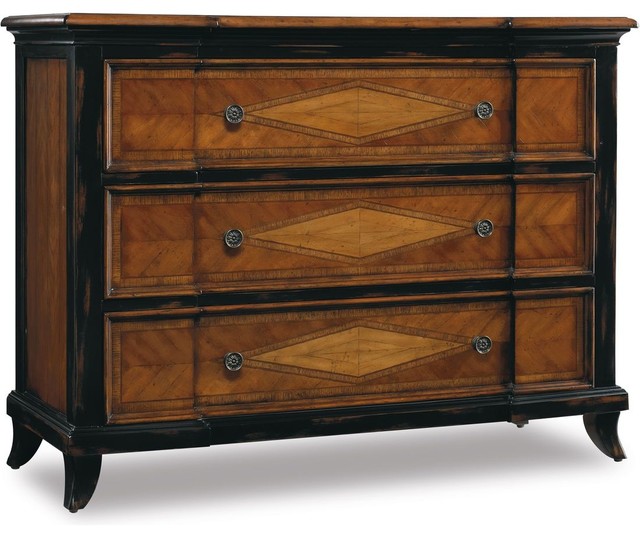 Hooker Furniture Wingate ThreeDrawer Diamond Front Chest Traditional