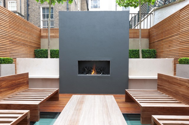 Modern Outdoor South East Outdoor Fire Places modern-outdoor-fireplaces