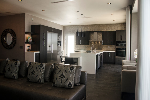SLATE - Contemporary - Kitchen - miami - by KabCo Kitchens