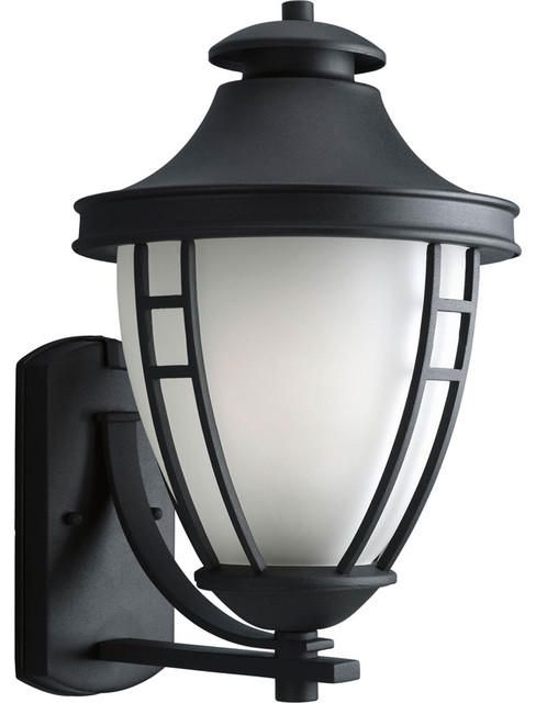 Progress Lighting P5780-31 1-Light Wall Lantern with Etched Glass - Transitional - Outdoor Wall ...