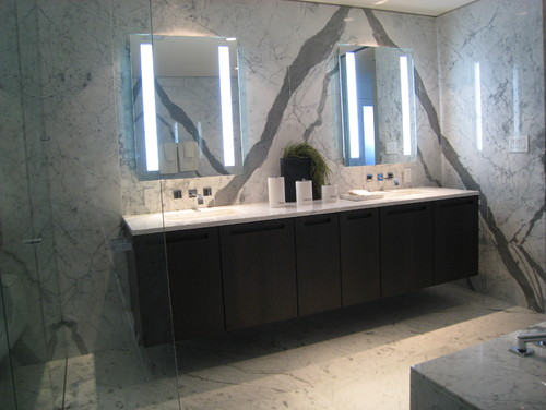 white marble in houston bathroom supplier