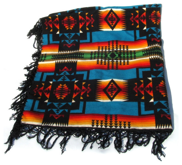 Consigned Pendleton Chief Joseph Blanket w/ Black Reversible Pattern