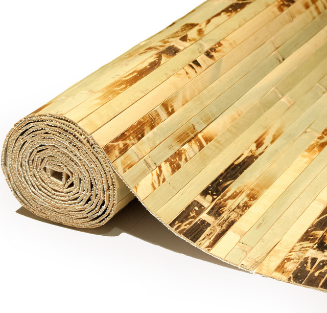 Tambour Bamboo Wall Covering Mottled Natural