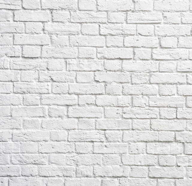 White Bricks Mural - Contemporary - Wallpaper - by The Pepin Shop