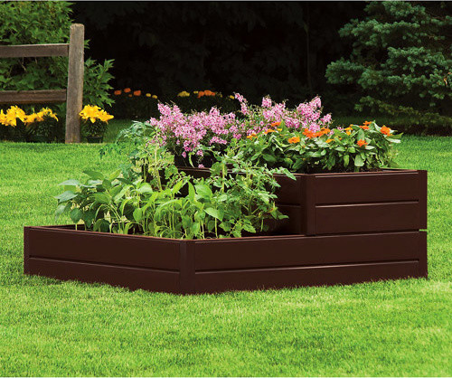 Suncast Tiered Raised Garden Bed - Contemporary - Outdoor Pots And