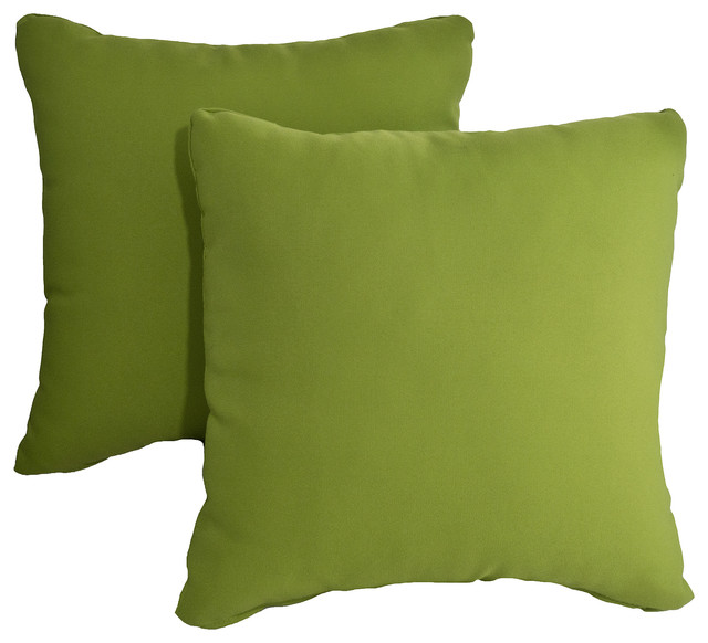 Outdoor Patio Accent Pillows, Lime Green Contemporary Garden