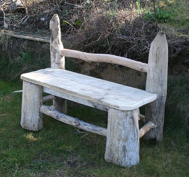 Driftwood Garden Bench Coastal Garden Benches south west by