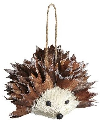natural hedgehog ornament contemporary christmas natural hedgehog ornament contemporary christmas