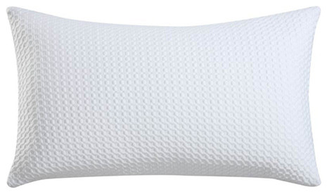 White Cooling Queen Memory Foam Pillow - Modern - Pillows - by Bellacor