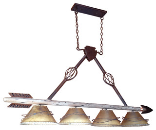 western style pool table lights