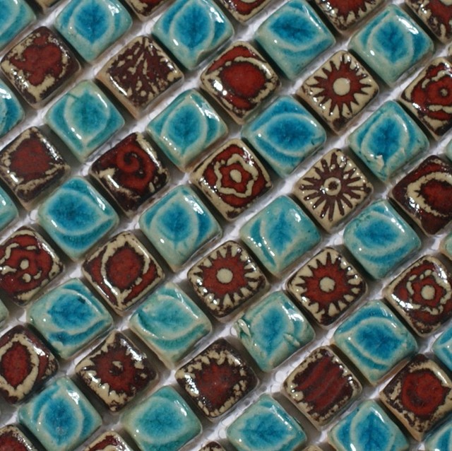 Hand Craft Porcelain Ceramic Mosaic Tile Bathroom Mosaic Tiles PCMT064