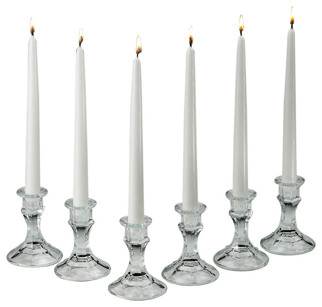Citronella Scented Taper Candles 10," Tall, Set of 10, Burns 7 Hours