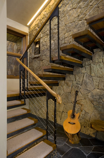 Missouri Heights Remodel stair eclectic-staircase Eclectic Staircase Denver Eclectic Staircase Denver Missouri Heights Remodel stair eclectic-staircase