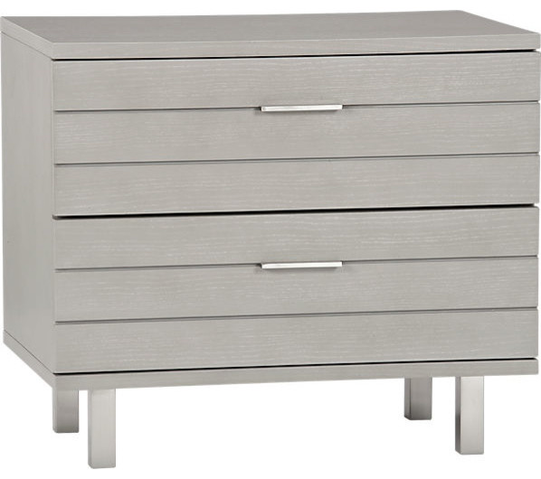 Concrete Nightstand Modern Nightstands And Bedside Tables by CB2