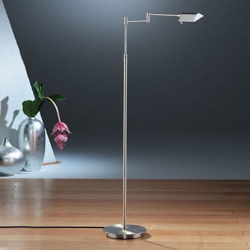 Bernie Halogen Low Voltage SwingArm Floor Lamp No. 6420/P1 Modern